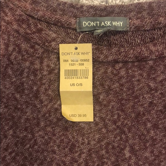 NWT American Eagle Don’t ask why plush top - Picture 3 of 4